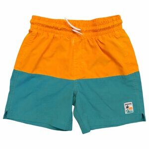 Old Navy Kids Swim Trunks - Orange and Teal